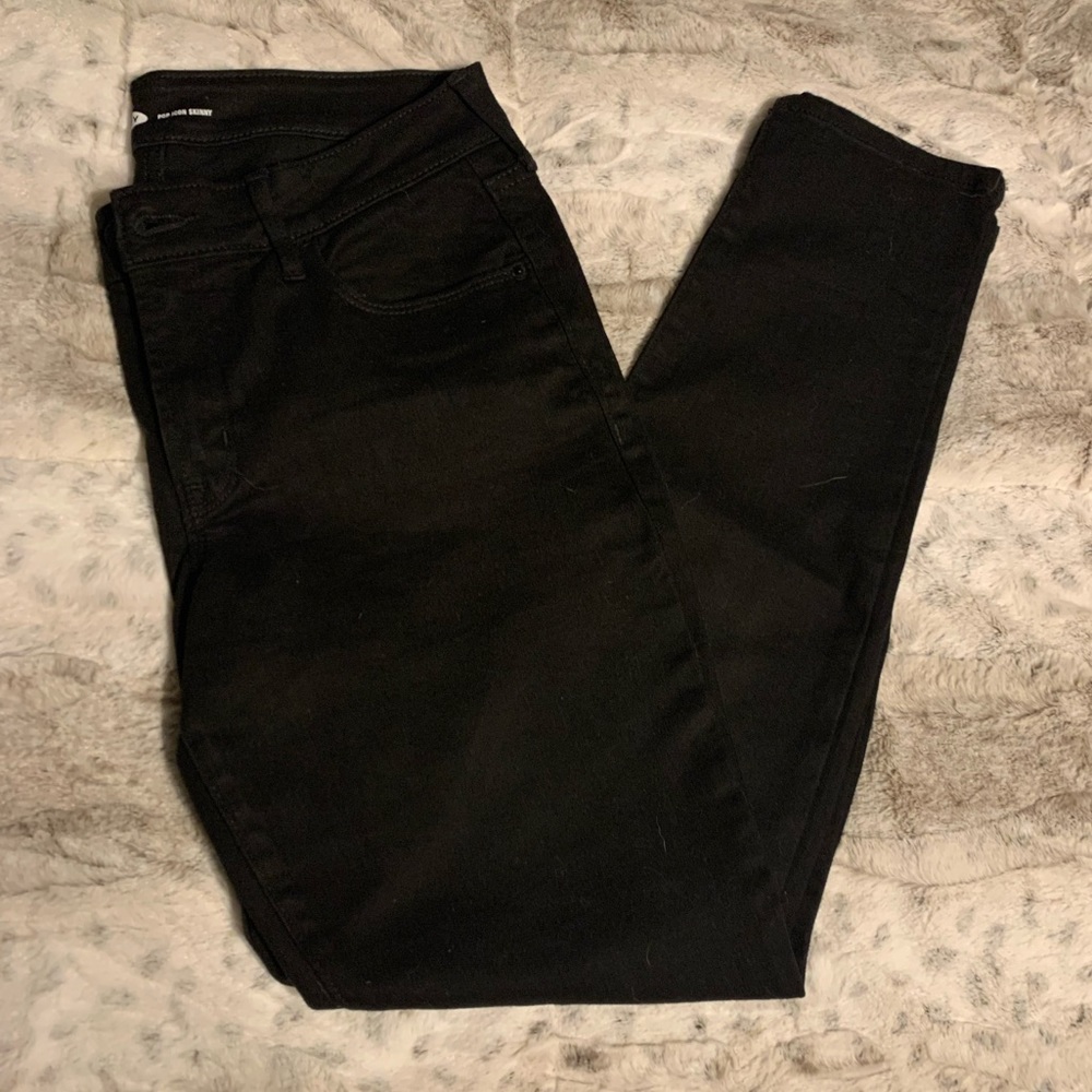 Old Navy Pop Icon Black Skinny Jeans size 10